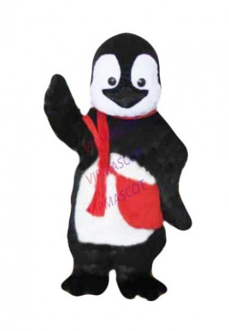 mascot Penguin Pupil Penguin Schoolchild Plush Mascot Costume Adult Size Penguin Pupil Cartoon Character Fancy Dress