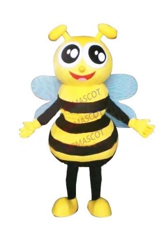 mascot Little Honey Bee Mascot Costume Cartoon Character Bee Party Carnival Costumes Fancy Dress for Children