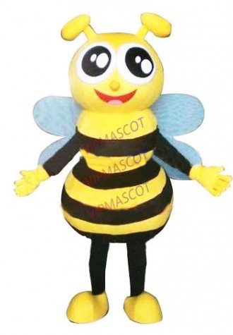 mascot Little Honey Bee Mascot Costume Cartoon Character Bee Party Carnival Costumes Fancy Dress for Children