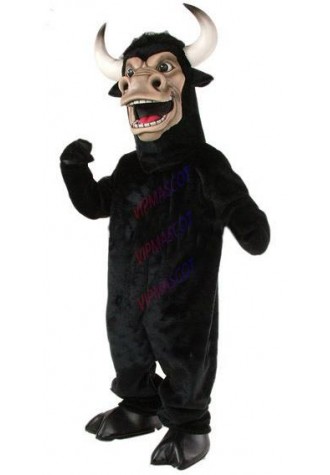 mascot Black Power Bully Bull Mascot Costume Adult Size Cartoon Character carnival costume fancy Costume