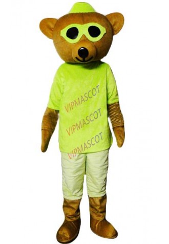 Bear mascot costume adult size eyes bear mascot costume free shipping