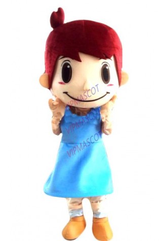 Wholesale FREE SHIPPING girl Plush Cartoon Character Costume mascot cosplay Custom Products customized