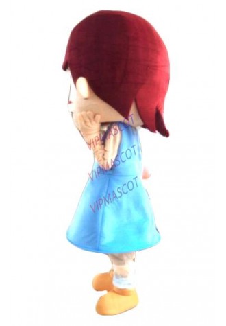 Wholesale FREE SHIPPING girl Plush Cartoon Character Costume mascot cosplay Custom Products customized