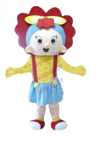 Hot sale Cartoon Character Adult cute flower girl Mascot Fancy Dress party Costume adult size