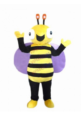 New arrival Cute Cartoon Character Adult lovely happy bee Mascot Fancy Dress party Costume adult size
