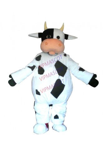 Hot sale Cute Character Adult lovely cows black and white milch Plush Mascot Costume fancy dress Halloween party costume
