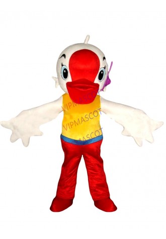 New arrival  Adult cute cartoon red mouth duck Mascot Costume Fancy Dress party costume Adult Size