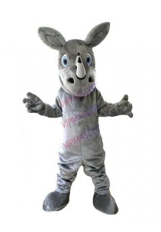 New arrival Cute Cartoon Character Professional New Rhinoceros Rhino Mascot Costume Fancy Dress Adult Size