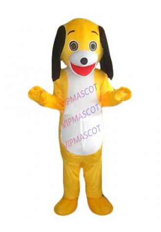Hot sale Cute Adult cute little yellow dog mascot fancy dress costumes Chirstmas party costumes