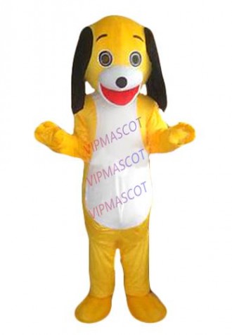 Hot sale Cute Adult cute little yellow dog mascot fancy dress costumes Chirstmas party costumes