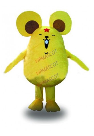 New arrival Foam Adult cute yellow mouse mascot fancy dress costumes Halloween party costumes