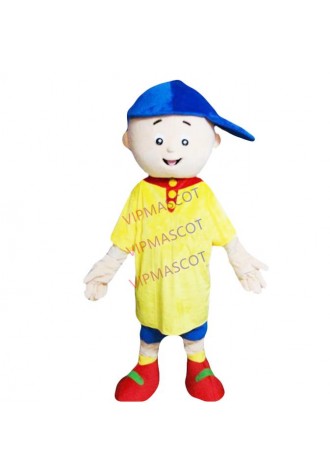 Hot selling Adult cute Blue hat boy custom Plush adult Mascot Cartoon Costume Halloween