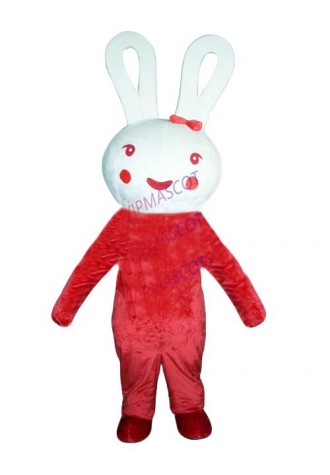 New arrival Adult cute little red rabbit mascot fancy dress costumes Halloween party costumes