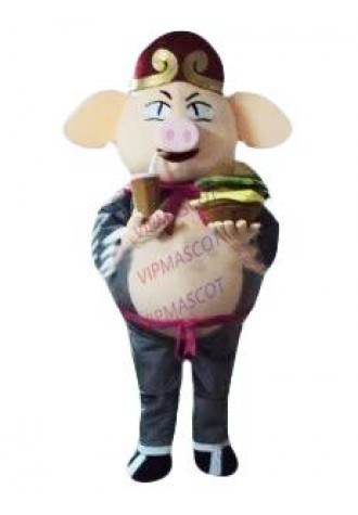 Hot selling Cute Adult cartoon character lovely Pigsy Mascot Costume fancy dress party costumes