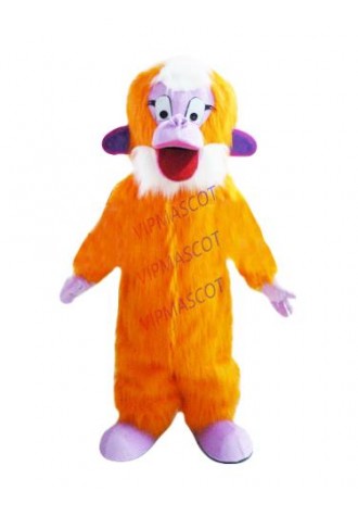 New arrival Cute Adult lovely cartoon orange monkey mascot costume fancy dress party costumes adult size