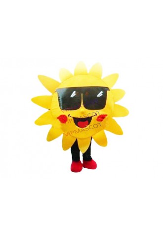 New arrival Cartoon Character Adult Mr Sun MASCOT COSTUME SUIT FANCY DRESS
