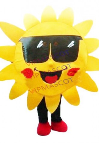 New arrival Cartoon Character Adult Mr Sun MASCOT COSTUME SUIT FANCY DRESS