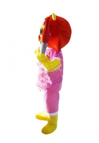 Hot sale Cute Adult lovely cartoon red nose doll mascot costume fancy dress party costumes adult size