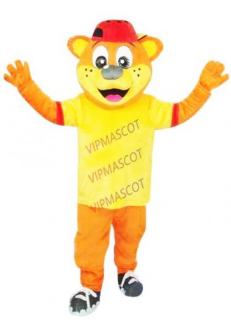 Cute Cartoon Character Adult Yellow Male Pipi Bear Dress cosplay Halloween  Party Costume