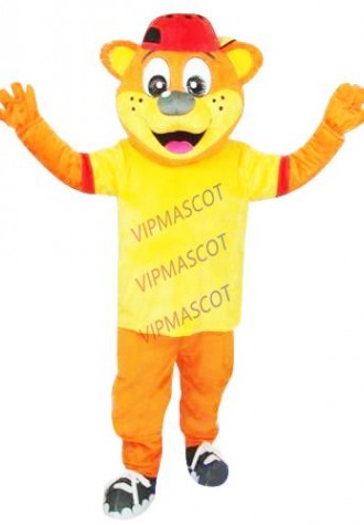Cute Cartoon Character Adult Yellow Male Pipi Bear Dress cosplay Halloween  Party Costume