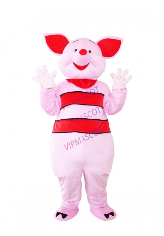 Hot sale Cute Cartoon Character Adult cute fat pink pig mascot Costume fancy dress party costume adult size