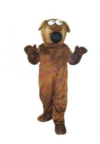 Hot selling Cute Adult cartoon character lovely brown dog Mascot Costume fancy dress party costumes