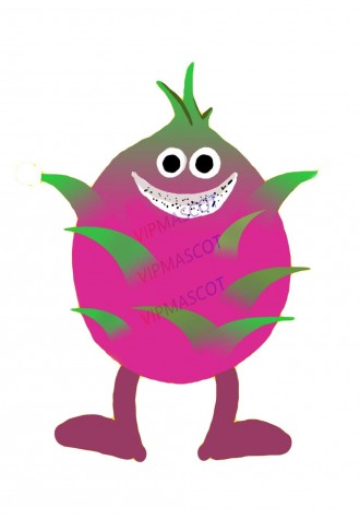 Hot sale Adult cute Pitaya mascot costume fancy dress Halloween party costumes adult size