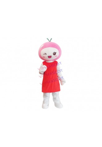 Hot sale Cute Cartoon Character Adult cute red baby doll Mascot Costume fancy dress party costume