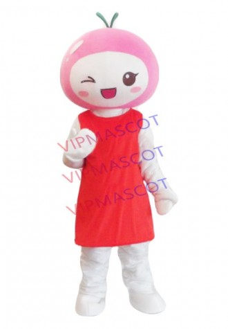 Hot sale Cute Cartoon Character Adult cute red baby doll Mascot Costume fancy dress party costume