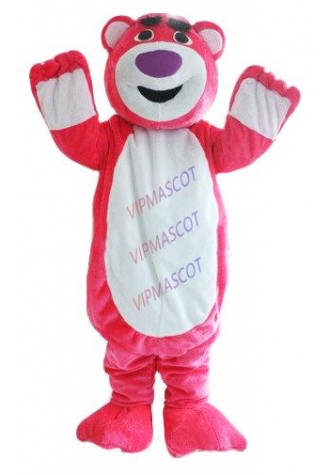 Hot sale Foam Cartoon Character cute Deluxe Pink Bears Mascot Costume party costume Adult Size