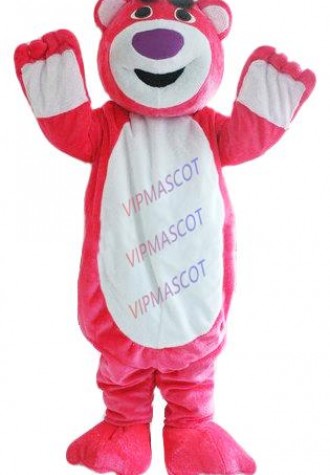 Hot sale Foam Cartoon Character cute Deluxe Pink Bears Mascot Costume party costume Adult Size