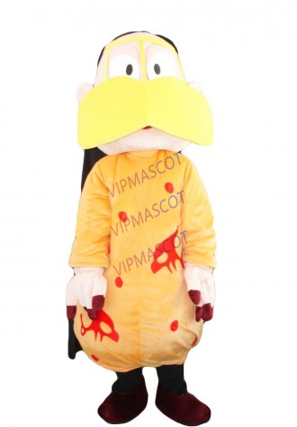 Hot selling Foam Adult lovely orange doll mascot fancy dress costumes cartoon party costumes