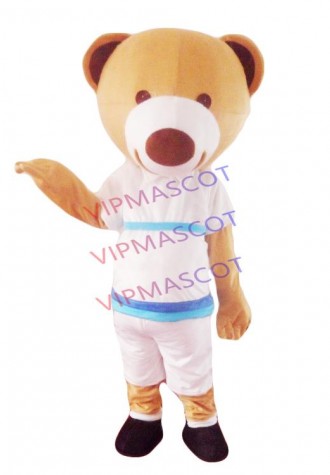 Hot sale Foam Cartoon Character Adult cute big nose bear Mascot Costume fancy dress party costume