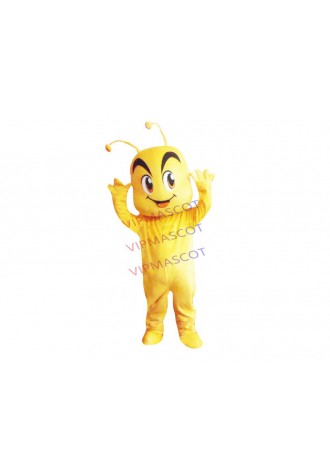 Hot sale Cute Cartoon Character Adult cute yellow ant Mascot Costume fancy dress party costume