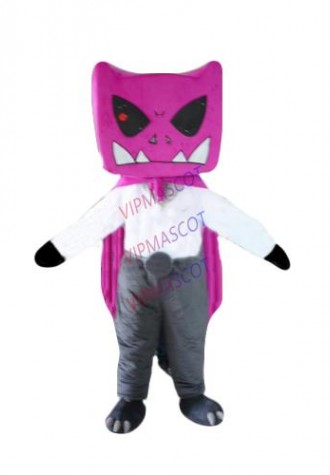 Hot sale Cute Adult cartoon cute purple big head  monster mascot costume suit fancy dress mascot party costumes