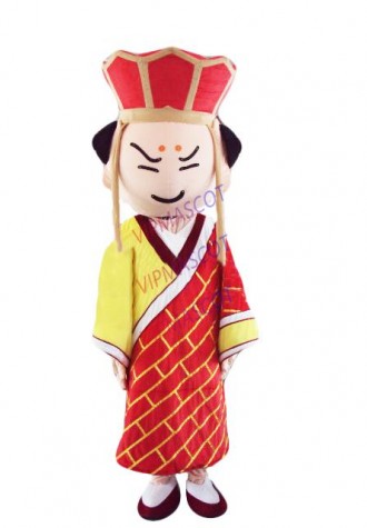 Hot sale Cute Adult lovely red doll mascot fancy dress costumes Halloween cartoon party costumes