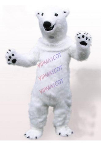 Hot sale Character Adult cute Polar Bear Plush Mascot Costume fancy dress Halloween party costume