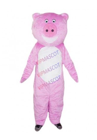 Hot sale Cute Adult pink pig mascot costume party costumes fancy animal character mascot dress costuymes outfit