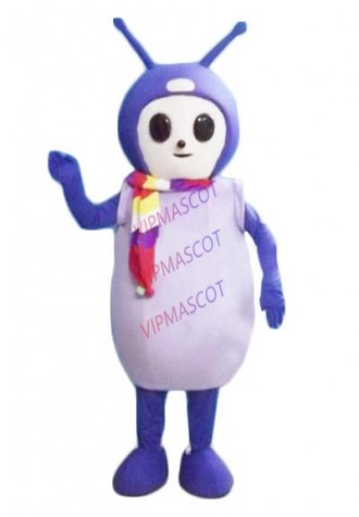 Hot sale Character Adult cute purple antenna baby Mascot Costume fancy dress Halloween party costume
