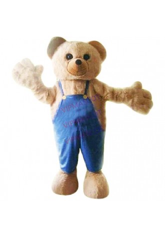 Hot sale Foam Cartoon Character Adult lovely Brown Teddy bear Mascot Costume fancy dress Halloween party costume