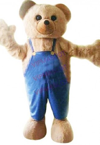 Hot sale Foam Cartoon Character Adult lovely Brown Teddy bear Mascot Costume fancy dress Halloween party costume