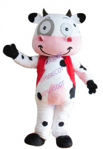 Hot sale Cute Cow mascot costume canival party costume cartoon character mascot animal mascot adult fancy costumes