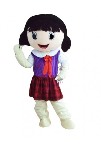 New arrival Foam Cartoon Character Professional New Cute Girl Mascot Costume Fancy Dress Adult Size