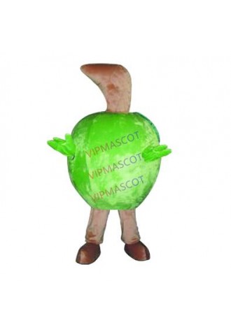 Hot sale Adult The lovely green apple mascot costumes cartoon Halloween costume