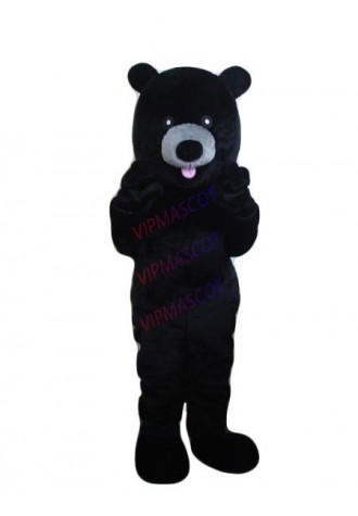 Hot selling Cute Adult cute Hot high quality accept custom cute Black Bear Mascot Costume Animal Fancy Dress