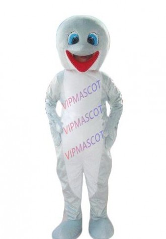 New arrival Cute Cartoon Character Professional New Style Gray Dolphin Mascot Costume Fancy Dress Adult Size