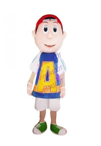 Hot selling Cute Adult cute lovely Soccer boy adult size mascot costume fancy dress Halloween party costume