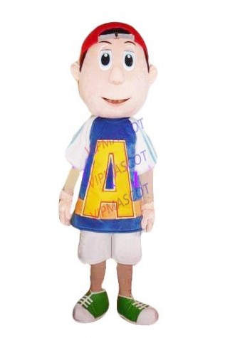 Hot selling Cute Adult cute lovely Soccer boy adult size mascot costume fancy dress Halloween party costume