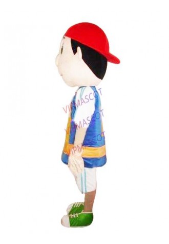 Hot selling Cute Adult cute lovely Soccer boy adult size mascot costume fancy dress Halloween party costume