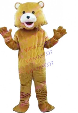 Hot selling Cute Adult cute grizzly bear mascot costume bear colorful animals Christmas clothing